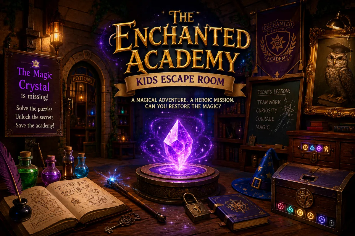 The Enchanted Academy escape room - coming soon to Mysteryverse Bangalore