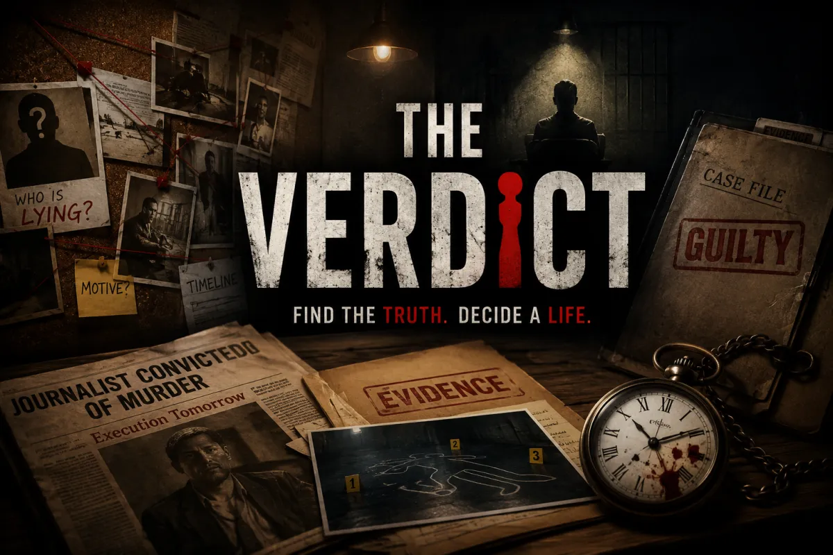 The Verdict escape room - coming soon to Mysteryverse Bangalore