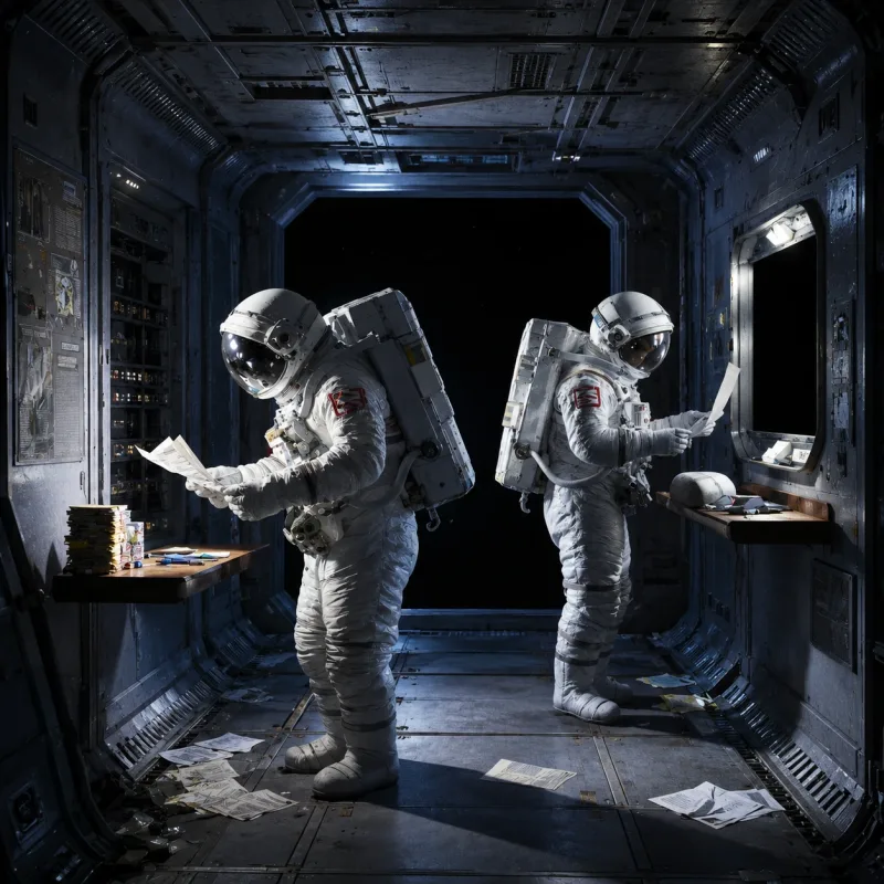 Abandoned Space Station escape room at Mysteryverse Bangalore